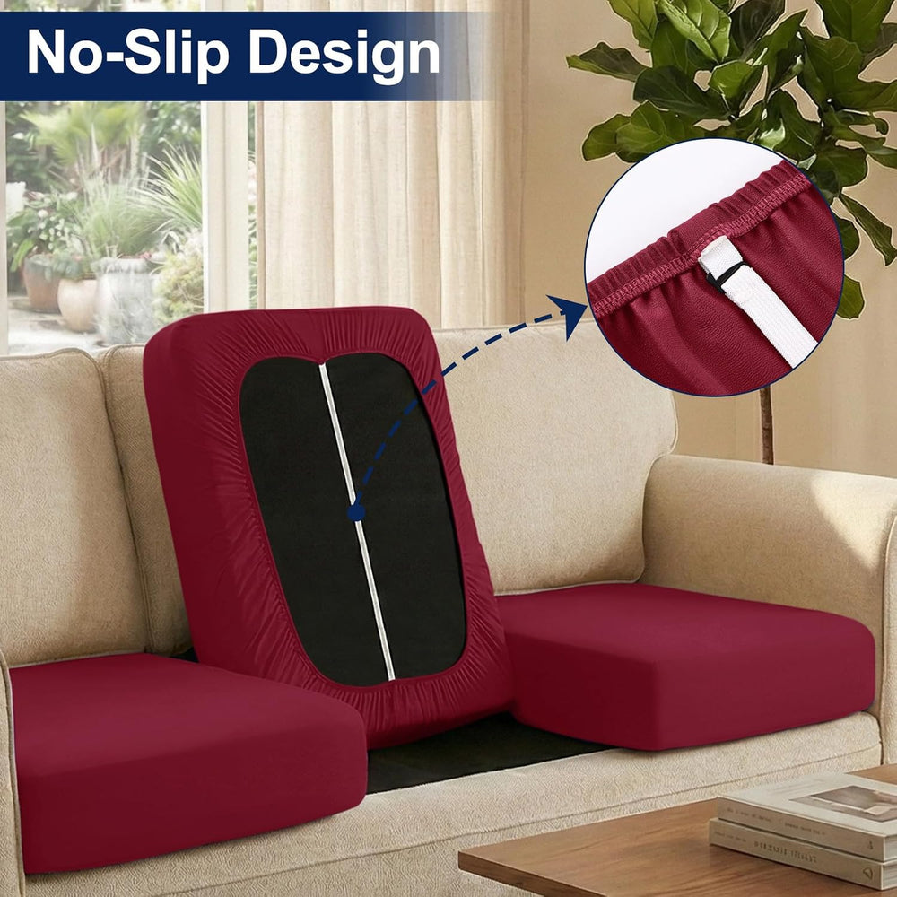 Smiry Waterproof Patio Cushion Covers, Stretch Outdoor Furniture Covers