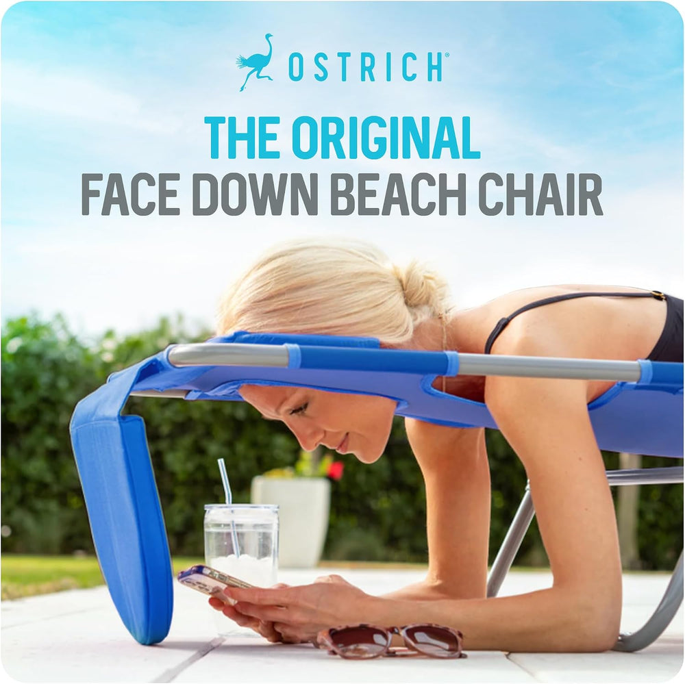 Ostrich The Original Chaise Lounge 72"x22" Portable Reclining Loung...