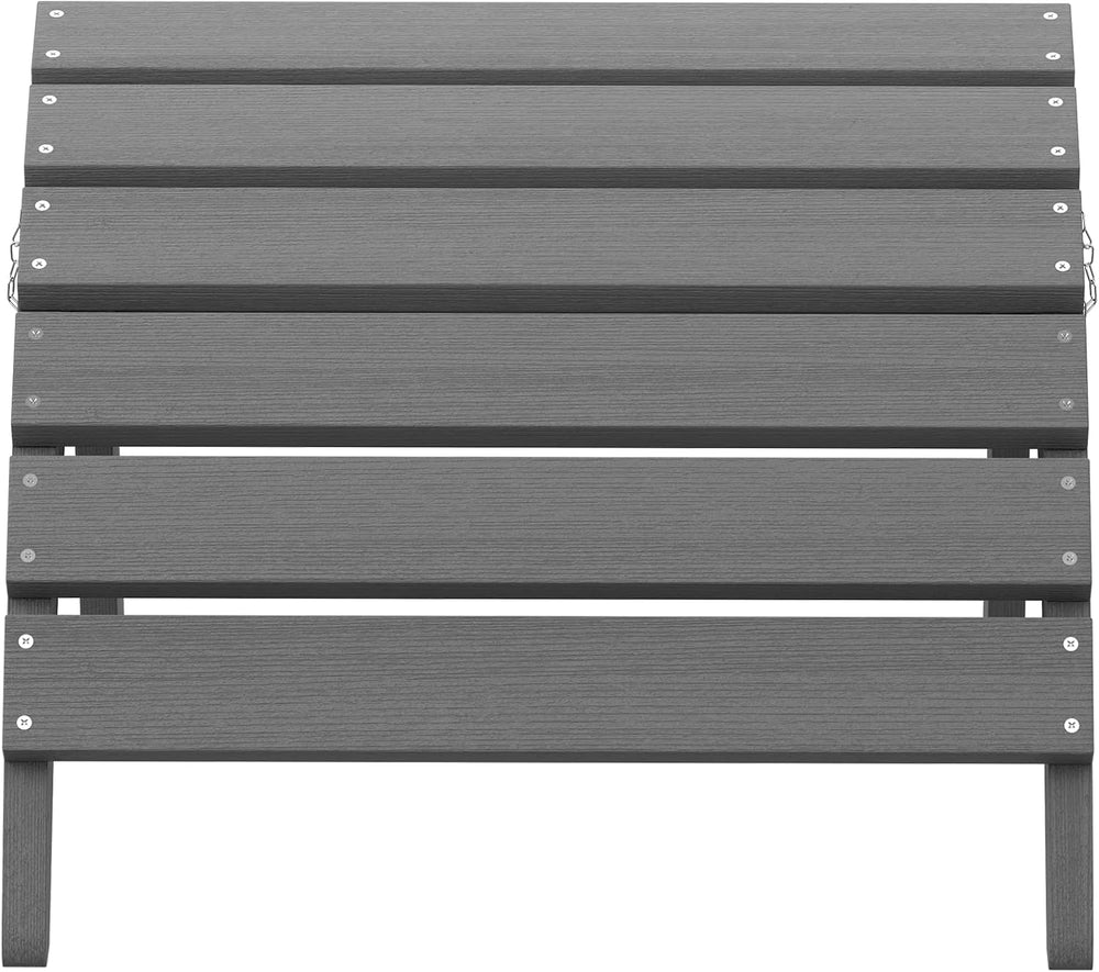 SERWALL Folding Adirondack Ottoman for Adirondack Chair, No-Assembly Weather ...