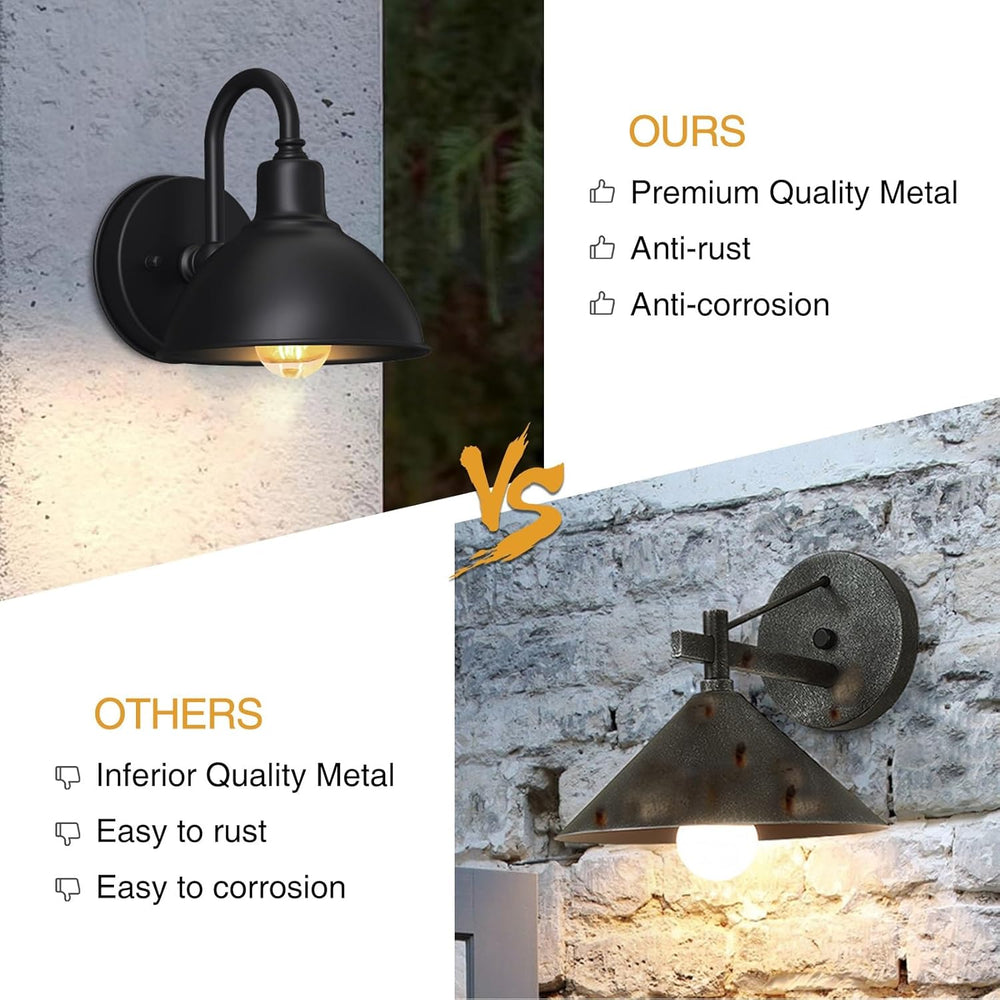 Barn Light Gooseneck Light, Small Farmhouse Outdoor Lighting