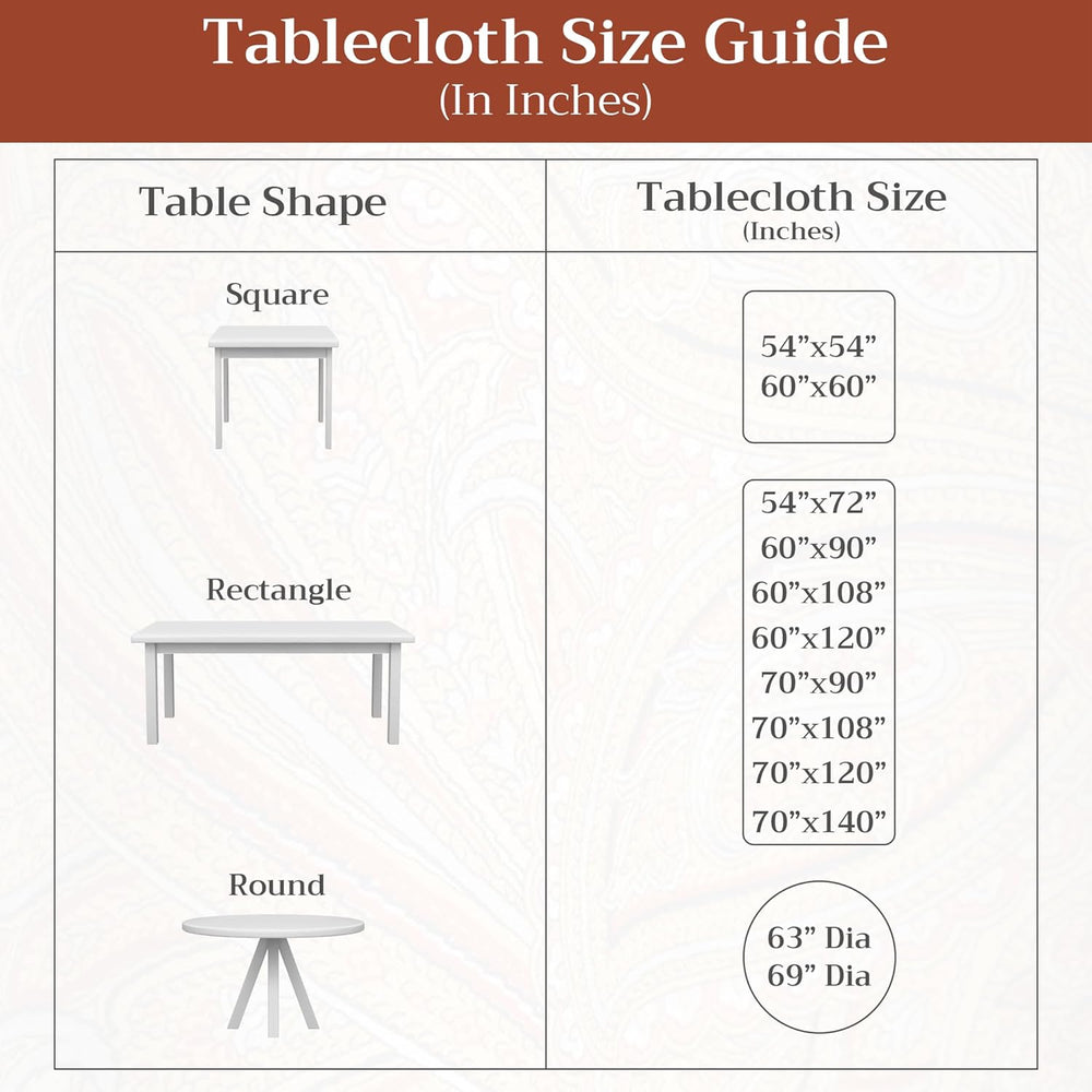 Maison d' Hermine Table Cloth Square Table Reusable 100% Cotton 54"x...