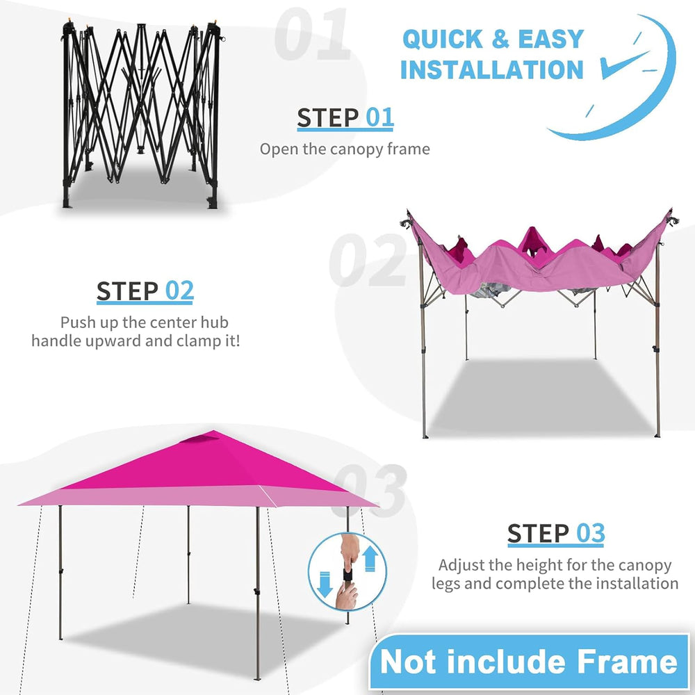 13x13 Canopy Replacement Top Cover with Air Vent-Top only