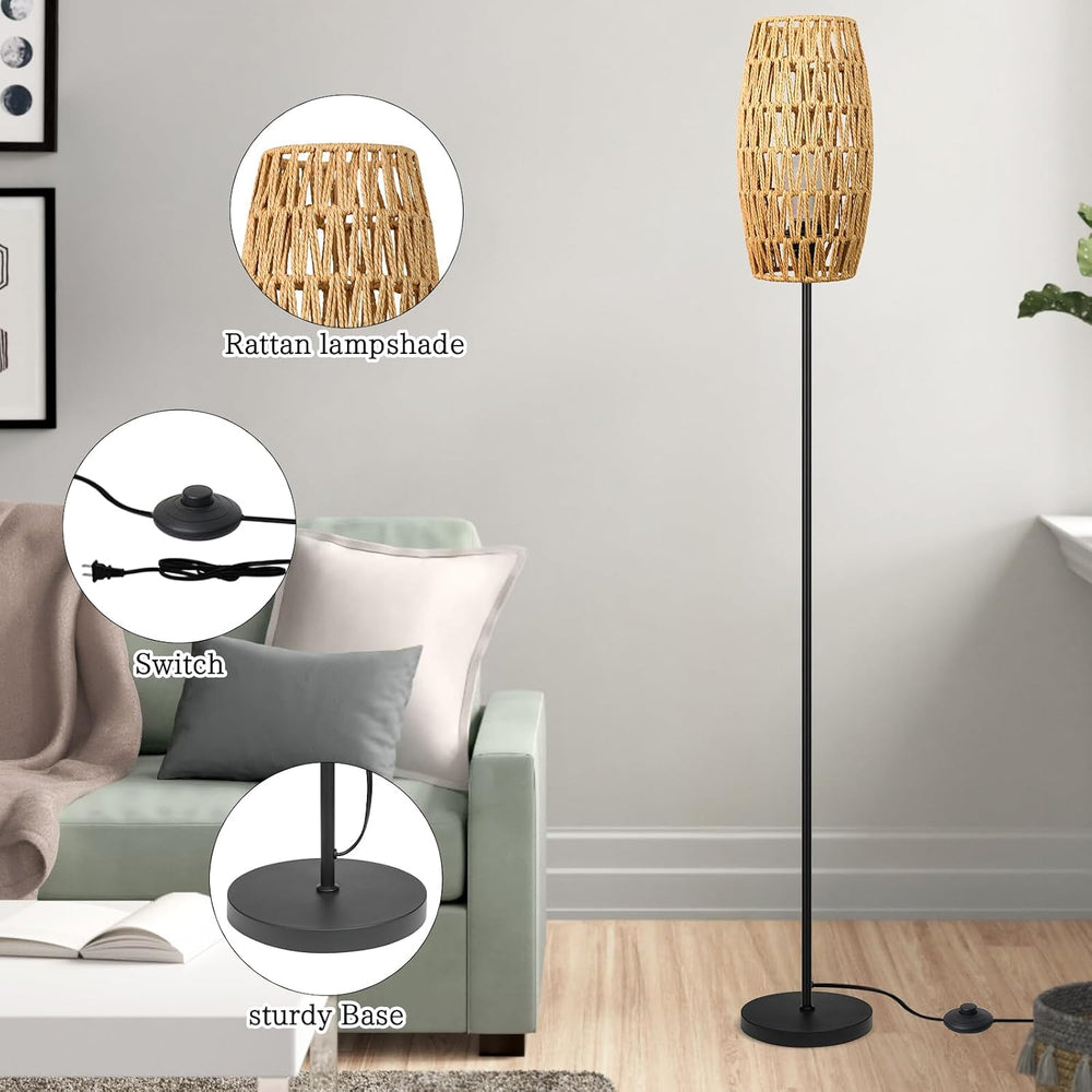 Ruiever Floor Lamp for Living Room,Farmhouse Floor lamp,Modern Standing lamp ...