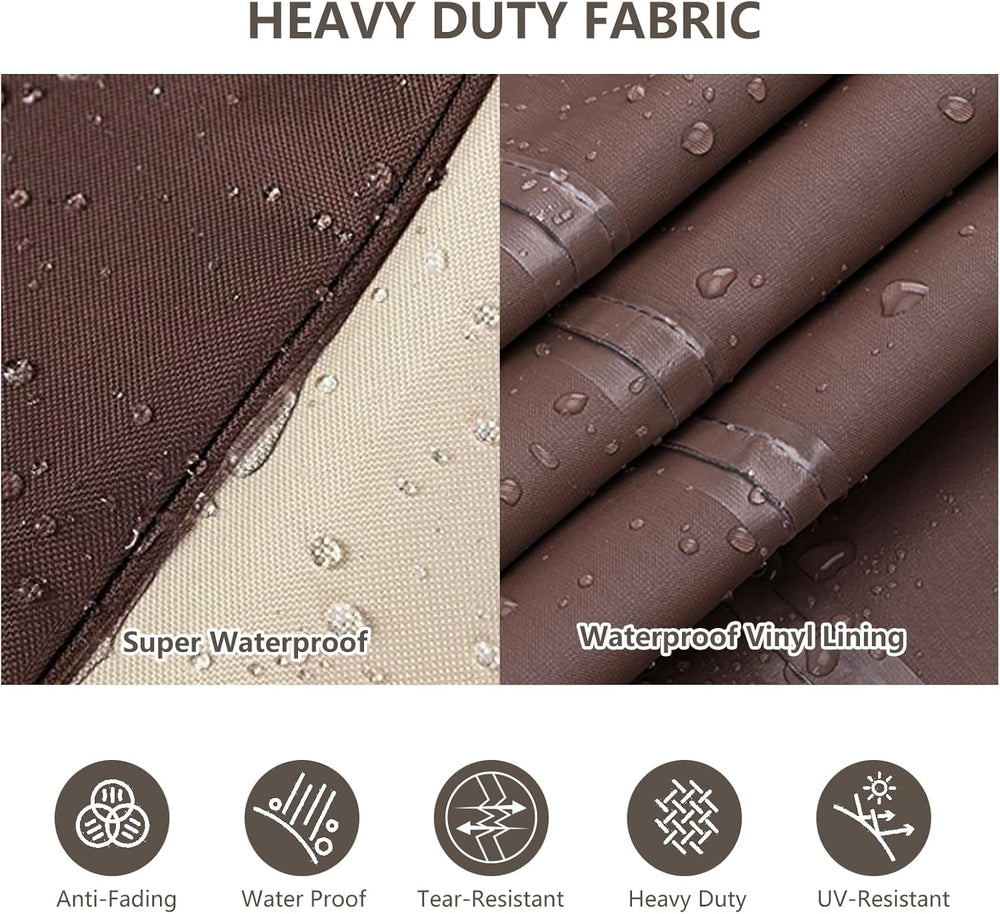 Outdoor Furniture Covers Waterproof,600D Heavy Duty Patio Furniture Covers 3 ...