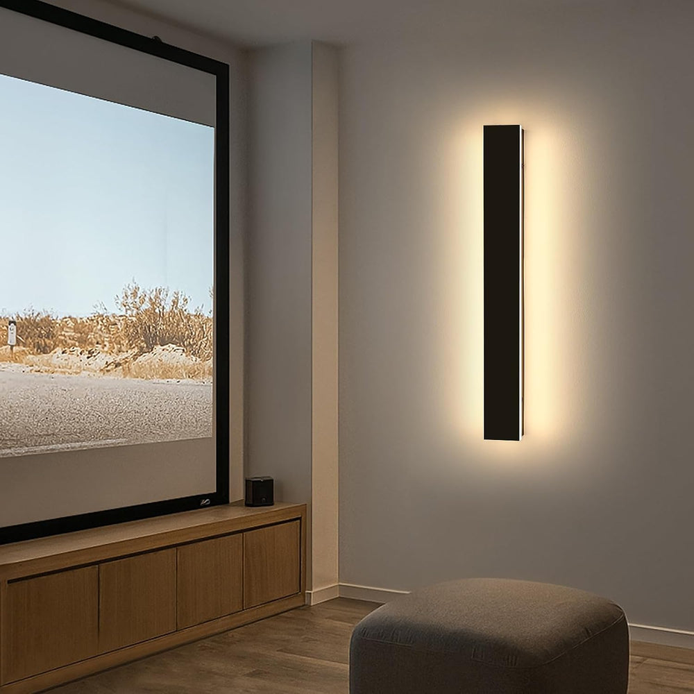 23.6inch Modern LED Wall Sconce, 3000K Warm White Outdoor Lights, IP65 Waterp...