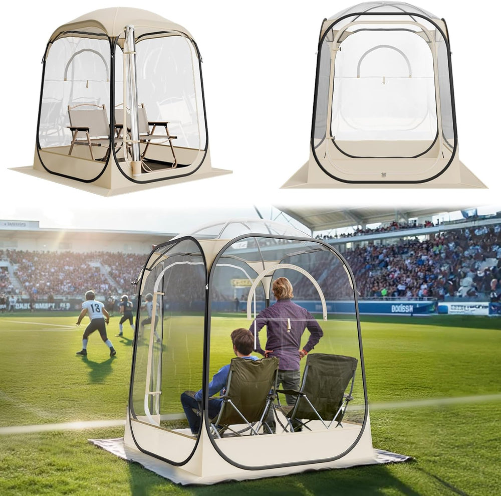 VEVOR Pop up Sports Tent, 8 Sizes Optional Clear Bubble Tent for 1-6 Person, ...
