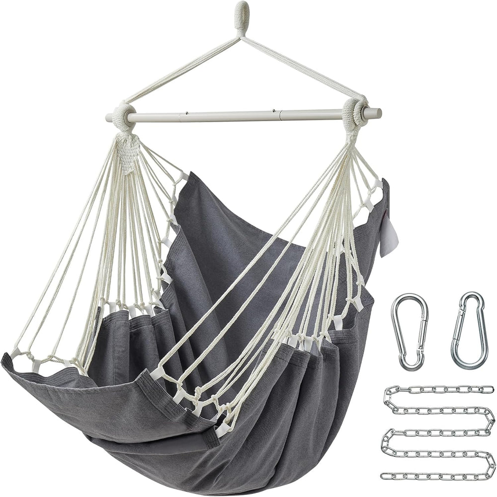 CHULIM XL Hammock Chair with Footrest, Steel Spreader Bar, 500 lb Capacity