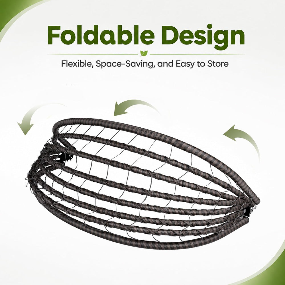 Kullavik Hanging Egg Chair Outdoor with Stand, Wicker Patio Swing Chair