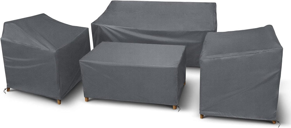 STARTWO Outdoor Furniture Cover Waterproof 4 Piece Set, Grey, Regular