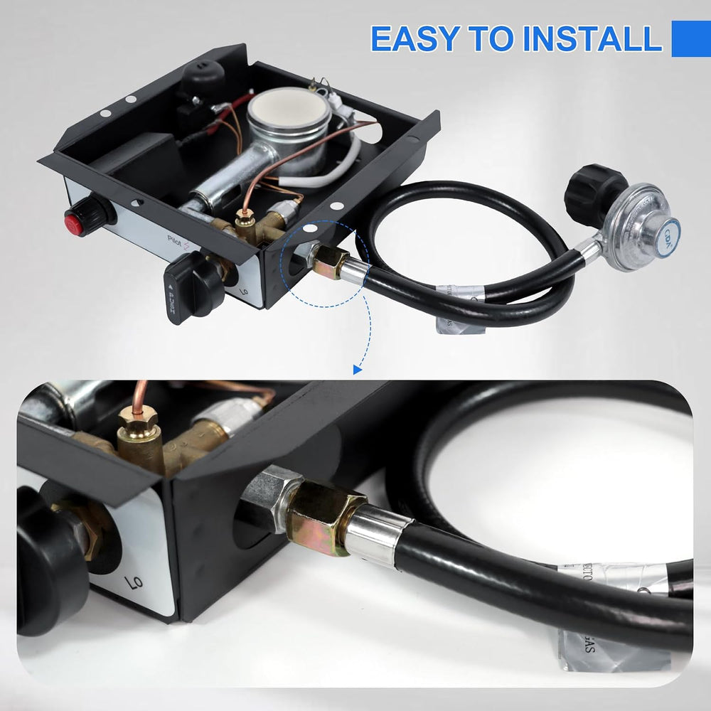 7 Bolt patio heater glass tube burner module replacement part 47000 BTU (incl...