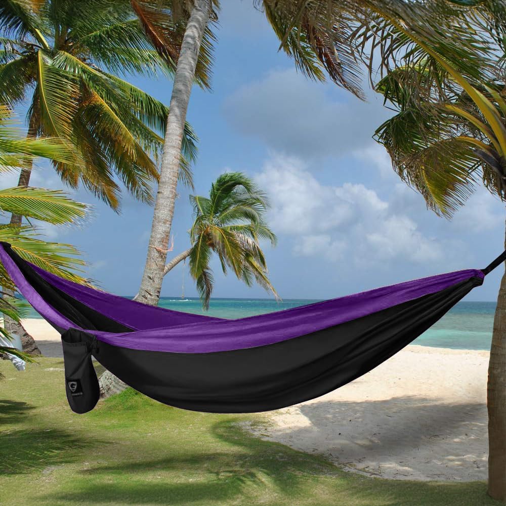 Gold Armour Camping Hammock - XL Double Hammock Portable Hammock Camping Acce...