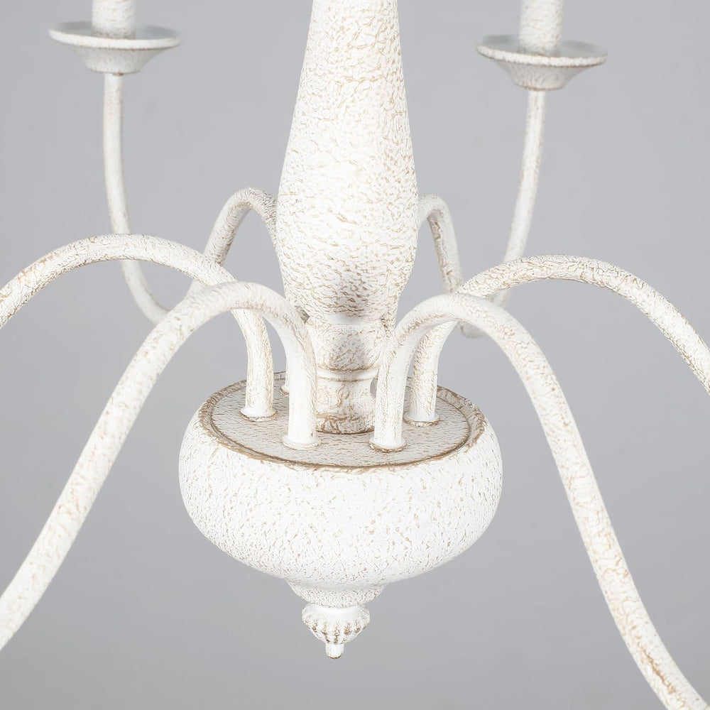 Generies French Country Chandelier, 6-Lights Rustic Farmhouse Chandelier for ...
