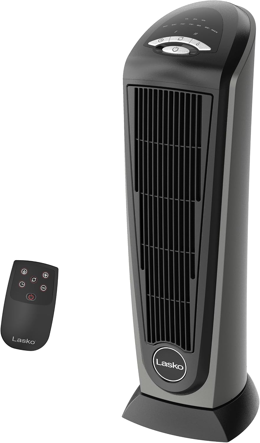 Lasko 1500W Ceramic Tower Space Heater with Remote, Thermostat, Timer & W...