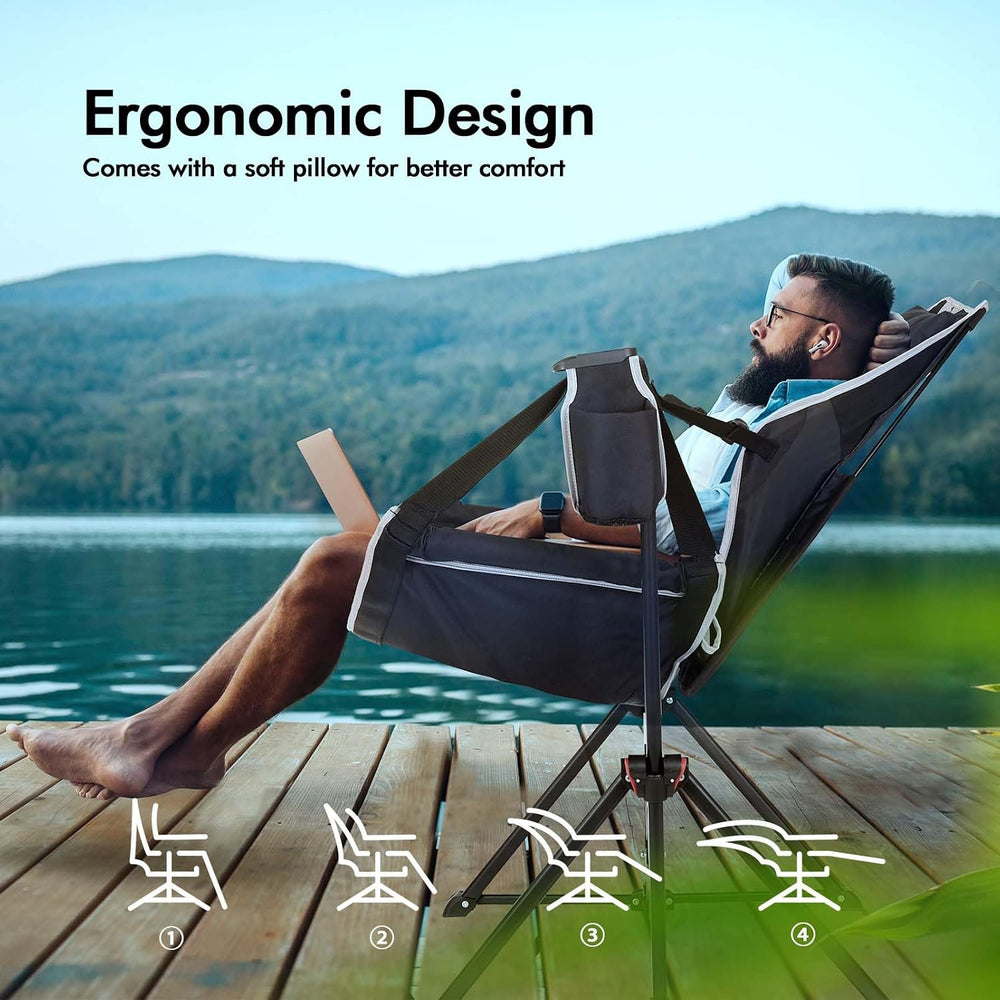 AKSOUL Hammock Camping Chair Swinging: Foldable & Portable Swing Chairs w...