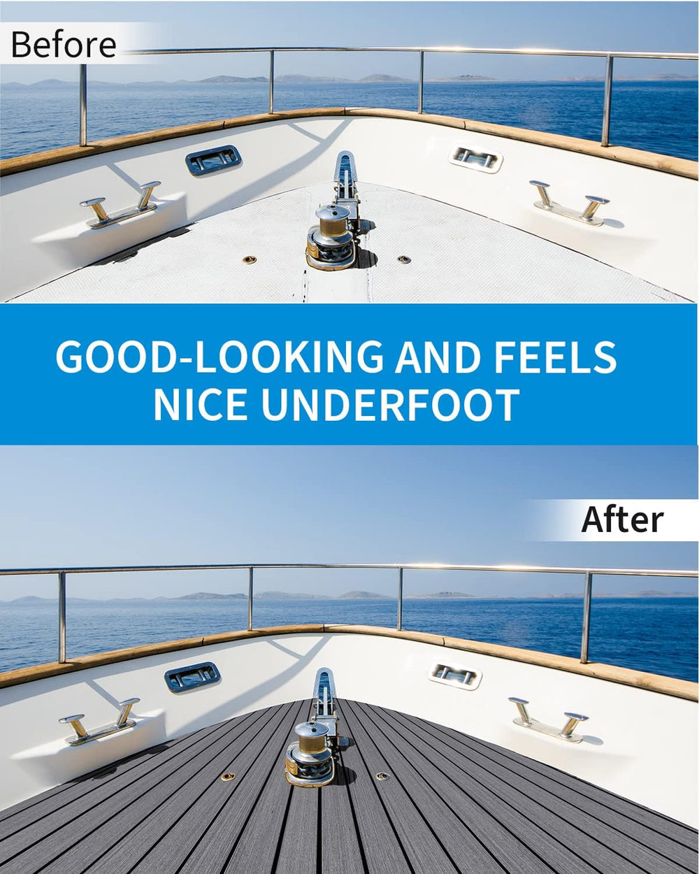 OCEANBROAD Boat Flooring 96''x16.8''/28.8''/36'&#...