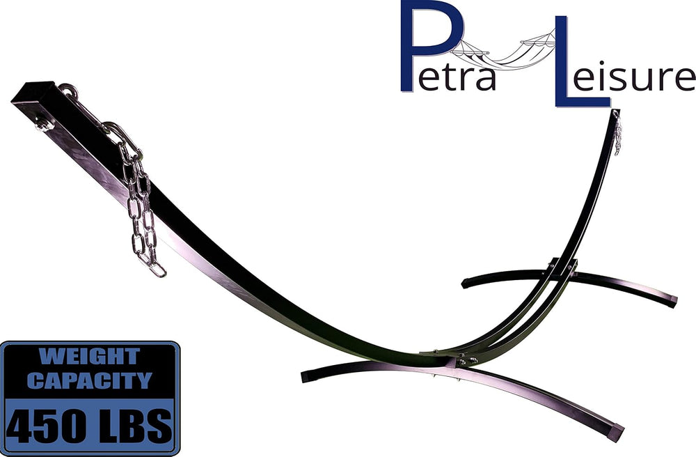 15 Ft Indoor/Outdoor Powder Coated Galvanized Steel Arc Hammock Stand. Strong...