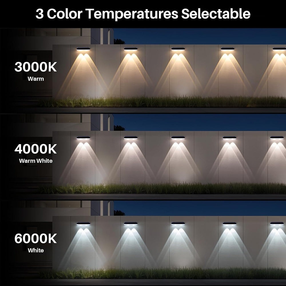 Solar Lights Outdoor for Fence, Wall, Step, Deck, Railing, Porch, Address