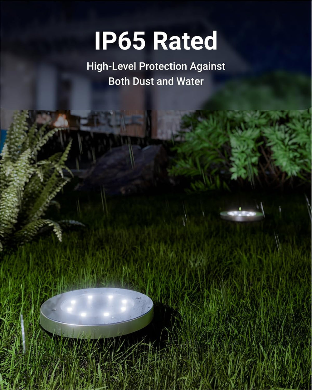Sunco 12 Pack Outdoor Solar Pathway Lights, Dusk to Dawn, 7000K