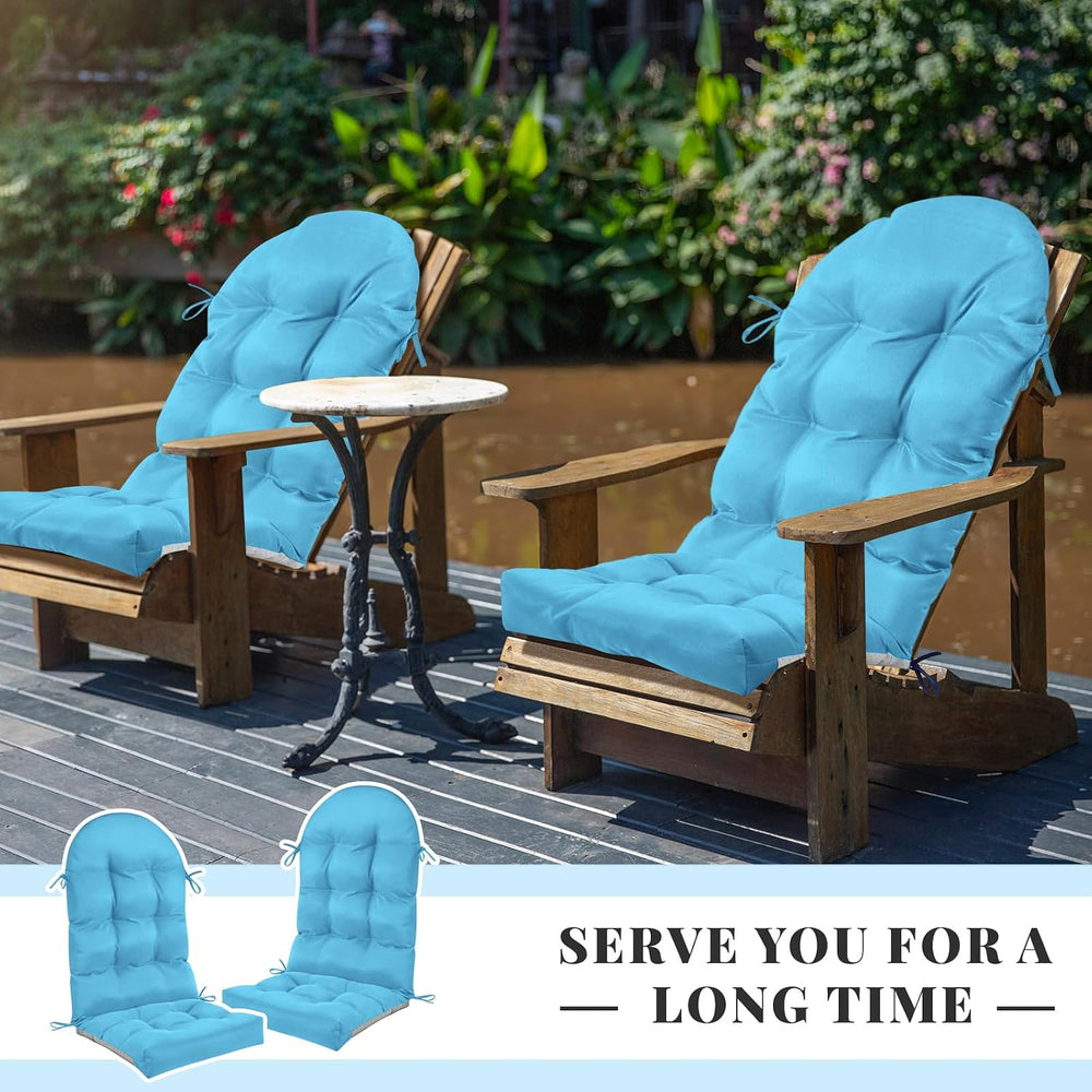 Geelin 2 Pcs Outdoor Patio Chair Cushion Thick High Back Adirondack Chair Cus...