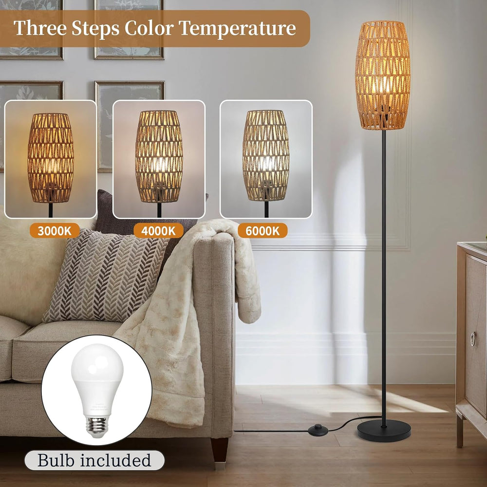 Ruiever Floor Lamp for Living Room,Farmhouse Floor lamp,Modern Standing lamp ...