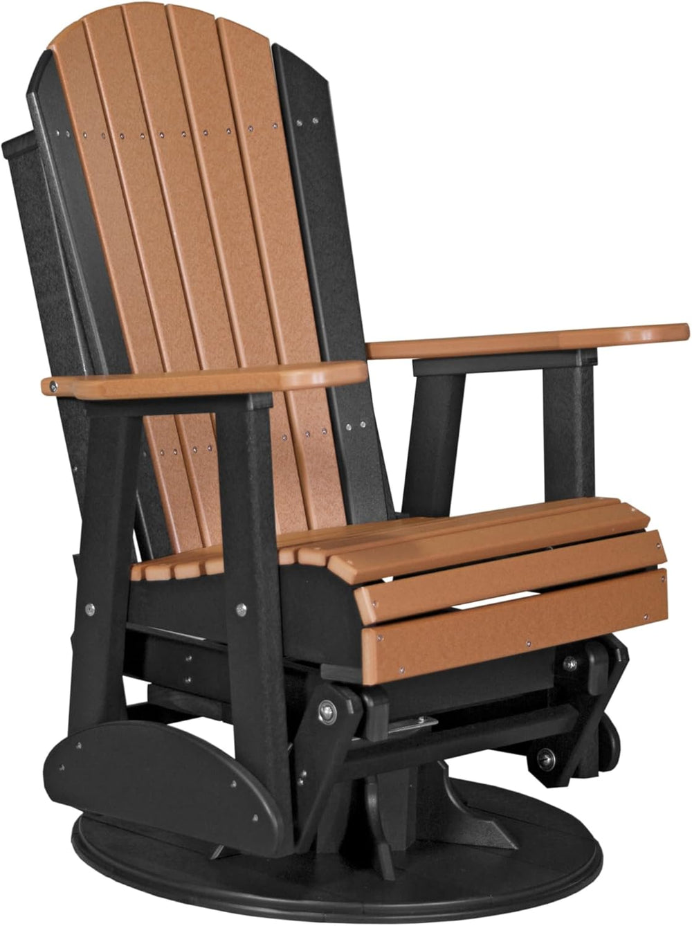 LuxCraft 2' Adirondack Swivel Glider - Available in 14 Colors, Cedar and ...