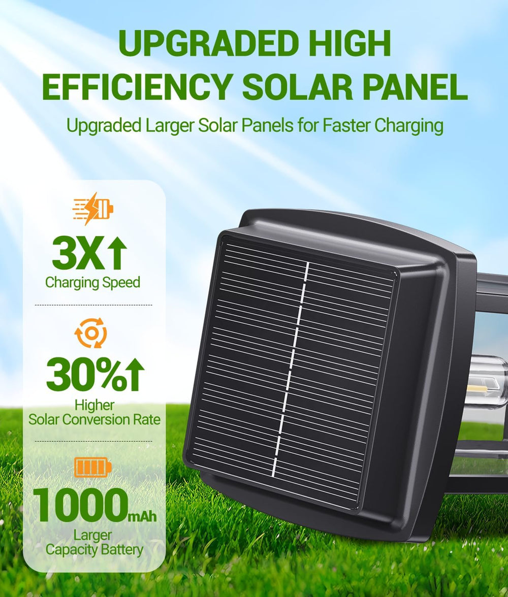 Solar Pathway Lights Outdoor, 8 Pack Upgraded Solar Garden Lights Solar Power...