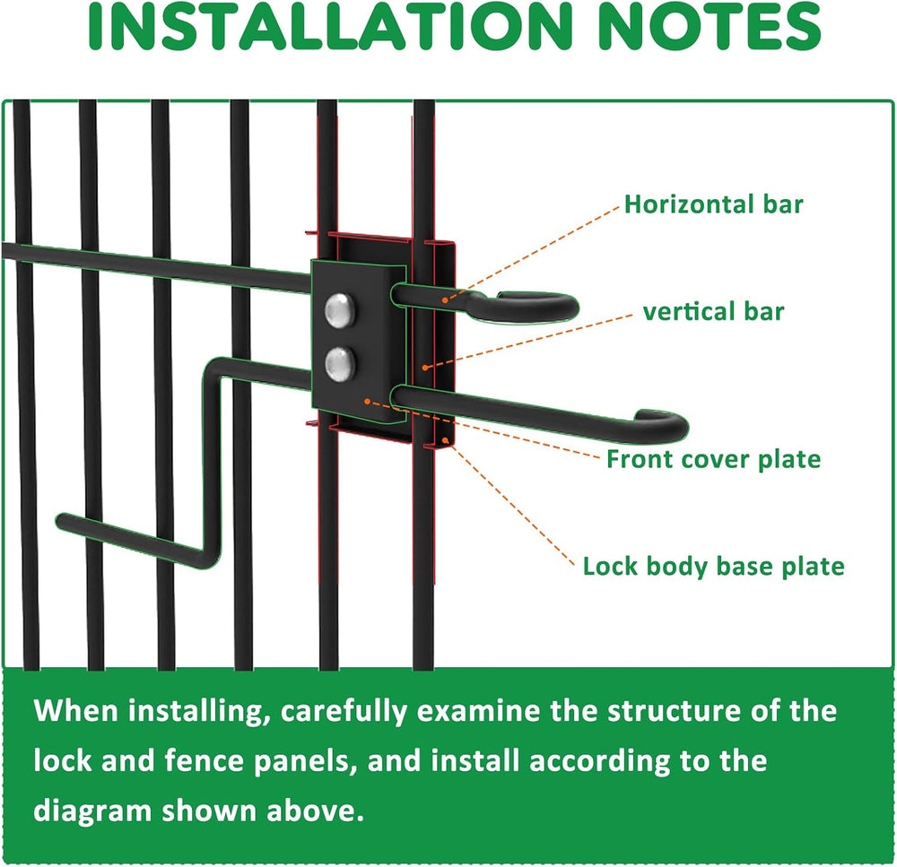 Garden Fence Animal Barrier with Gate, 10 Panels No Dig Dog Fence Outdoor