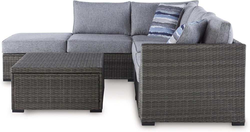 Signature Design by Ashley Petal Road 4-Piece Outdoor Patio Furniture Set, Mo...
