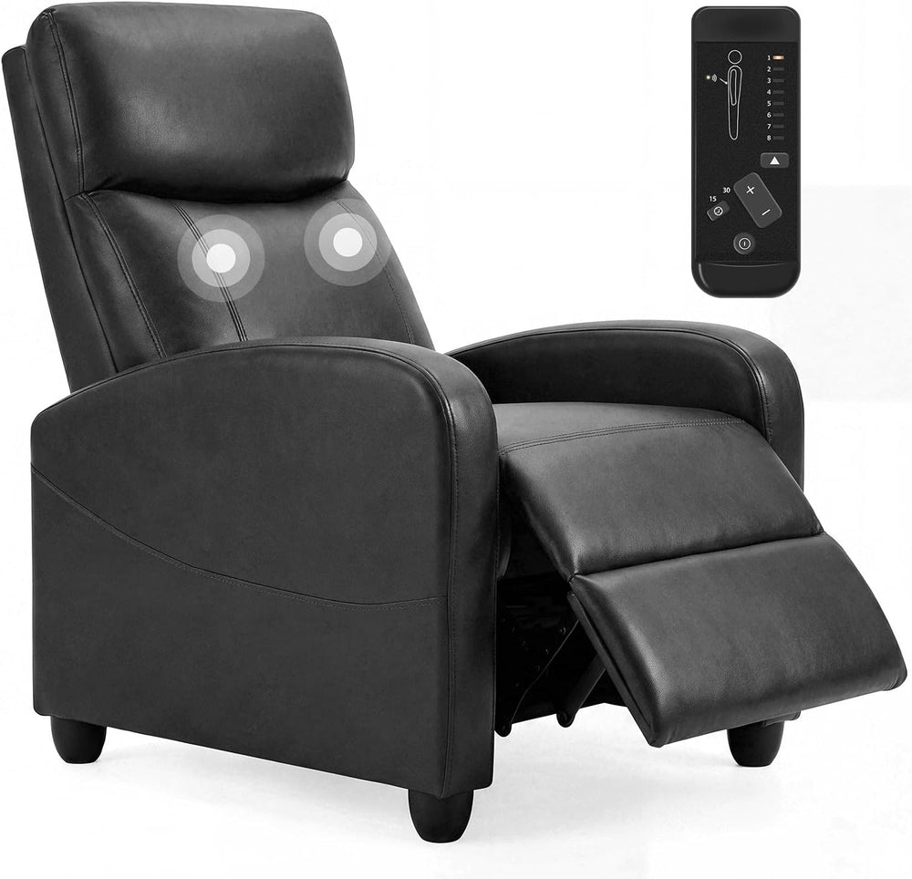 Massage Recliner Chair, Recliner Sofa Fabric for Adults, Recliners Home Theat...
