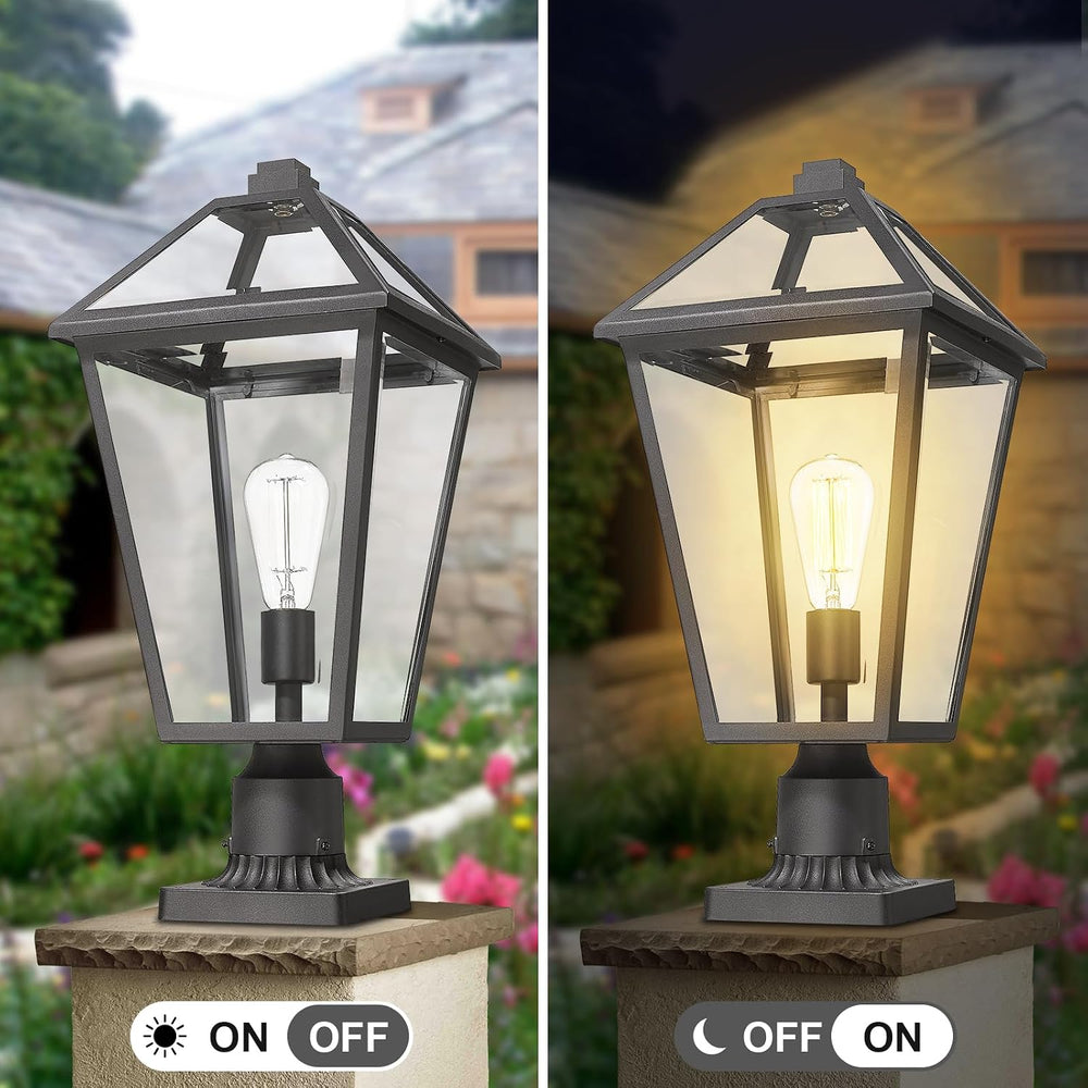 Outdoor Post Lights Fixtures, Lamp Post Light Fixture Black Finish, Waterproo...