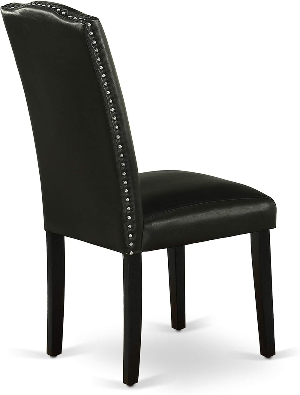 East West Furniture SHEN5-BLK-69 5 Piece Dining Room Table Set Includes a Rou...