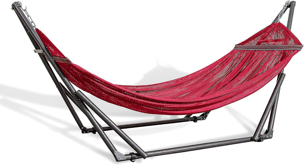 Best Home Fashion Portable Hammock with Collapsible Steel Stand, 450 lbs Capa...