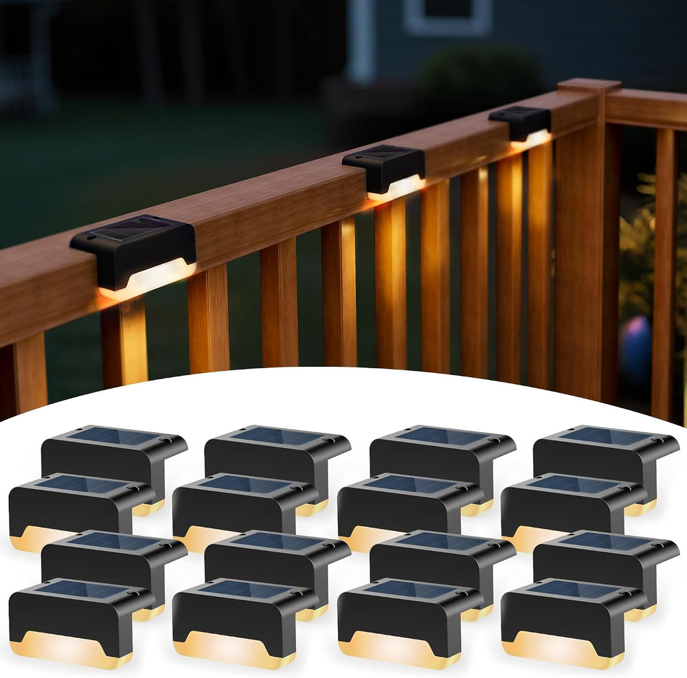 SOLPEX Solar Deck Lights, Solar Step Lights for Outside Waterproof Led Stair ...
