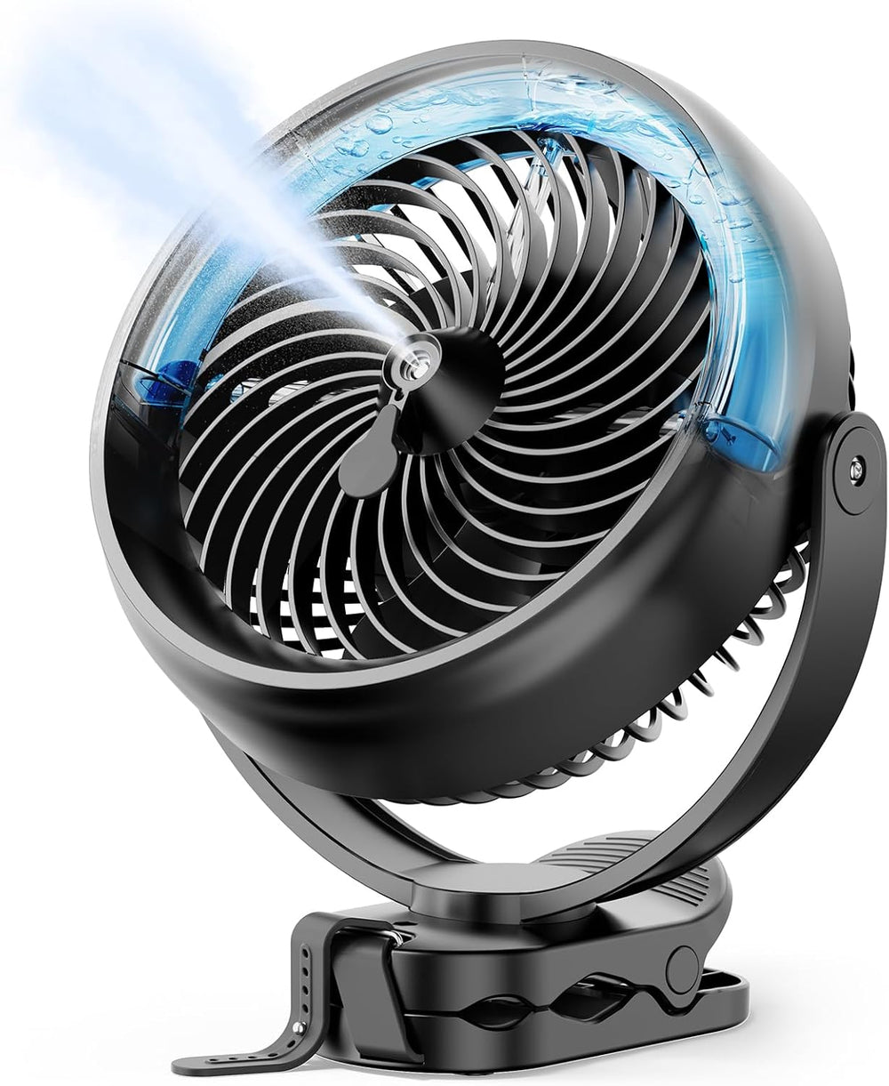 Koonie 8'' 10000mAh Battery Operated Misting Fan with Max. 48 Hrs Run...