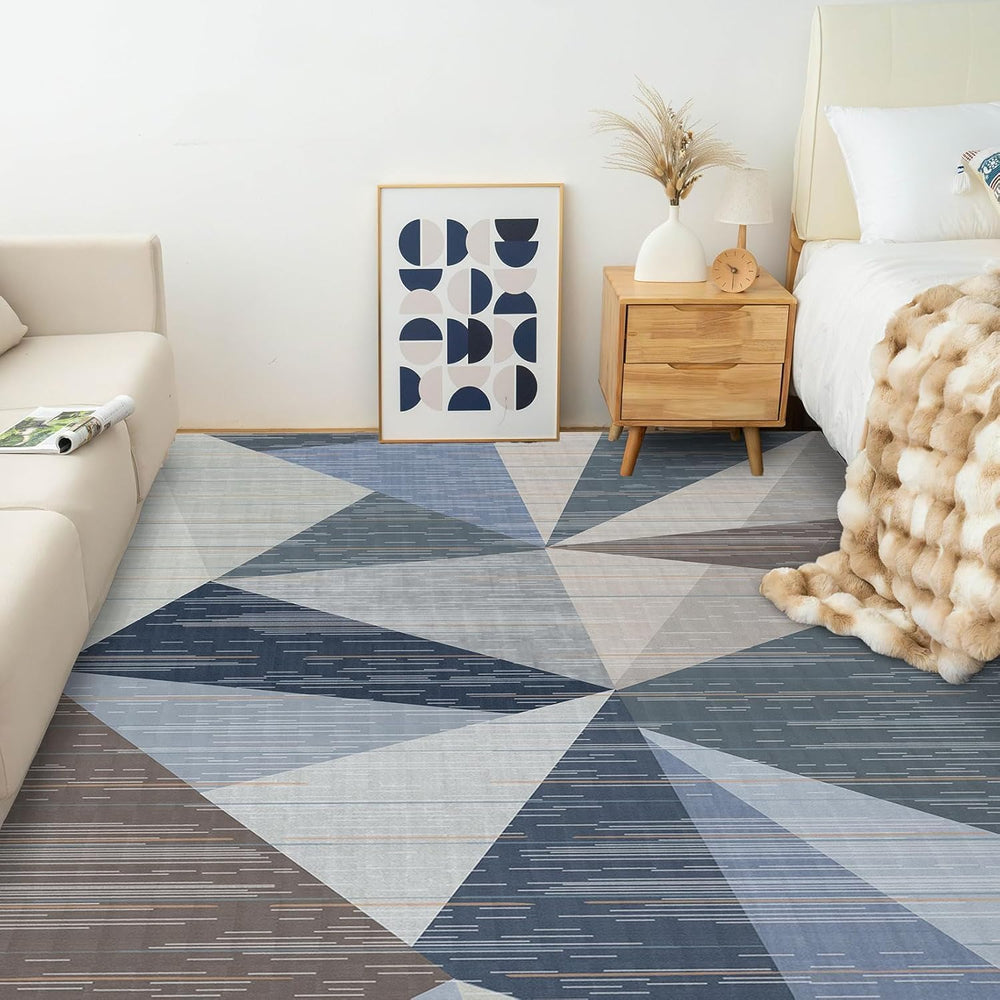 HOMFINE Washable Modern Area Rug - Geometric Style 5x7 Rugs for Living Room, ...