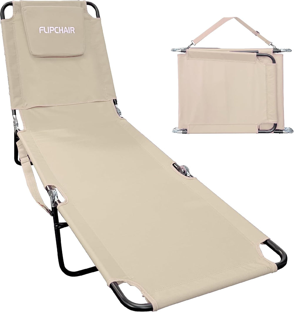 EASYGO PRODUCTS Pool Chair Chaise Lounge 2 Legs Support Polyester Material Re...