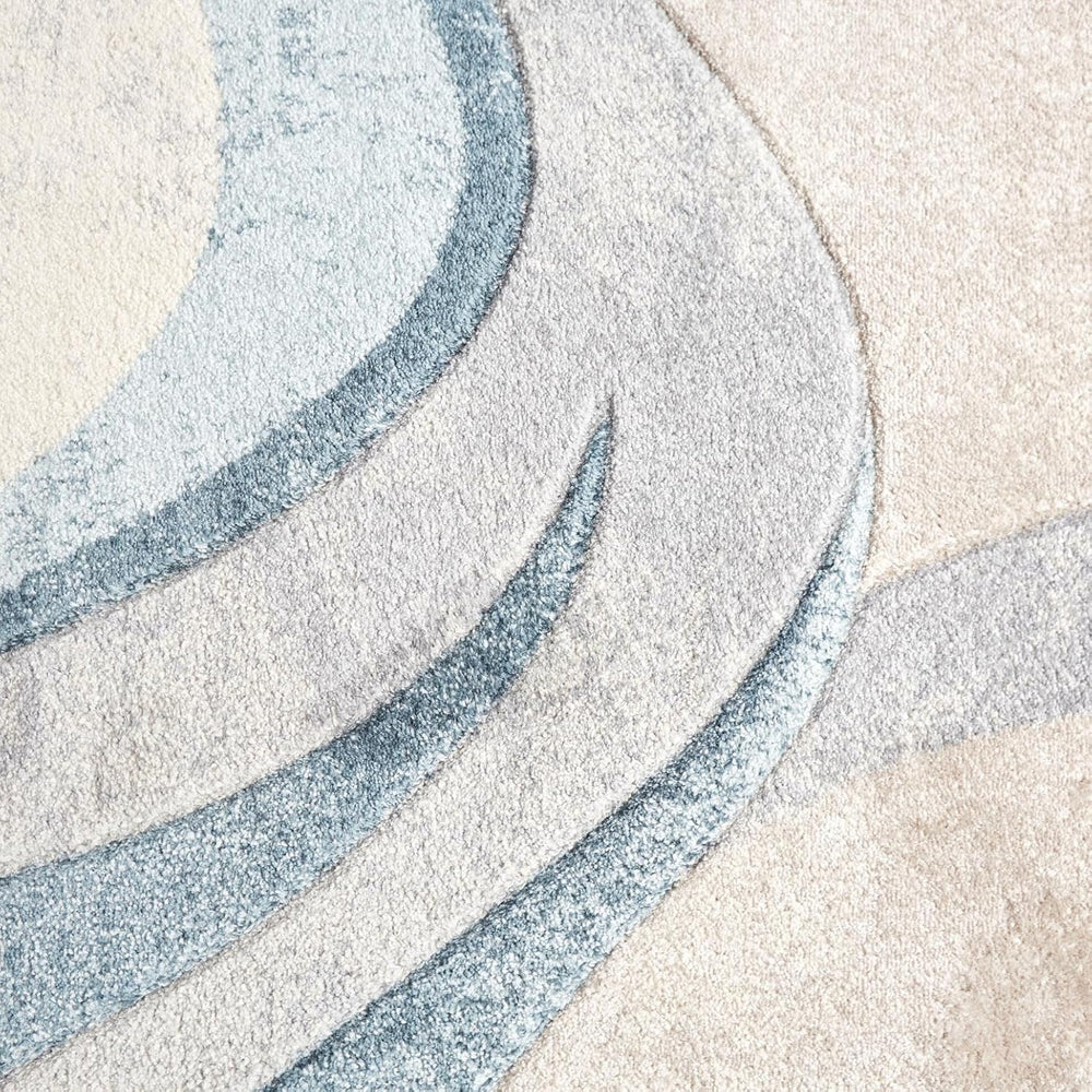Home Dynamix Tribeca Slade Modern Area Rug, Abstract Blue 5'2"x7'...