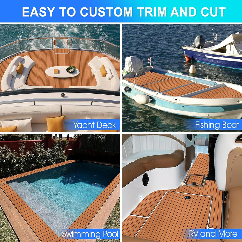 Teak EVA Foam Decking Sheet Rolls