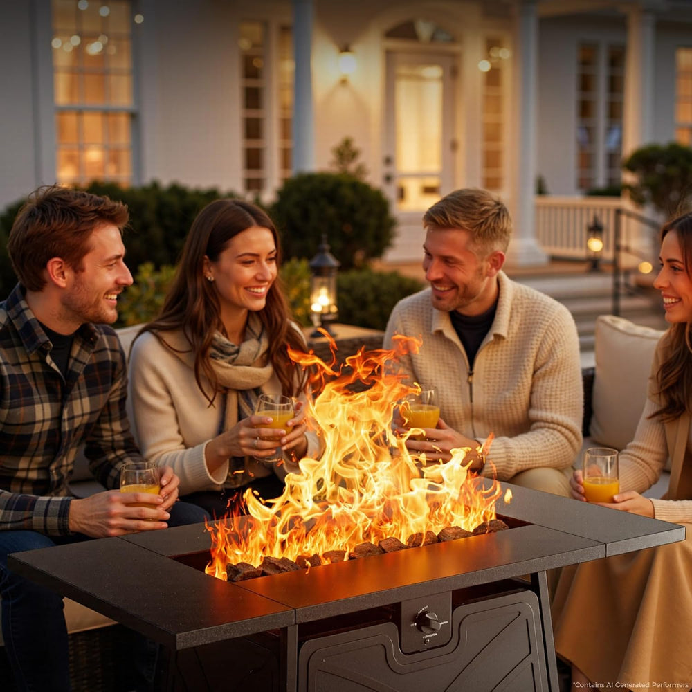 Propane Fire Pit Patio Outdoor Fire Pit Table Large Firepits for Outside