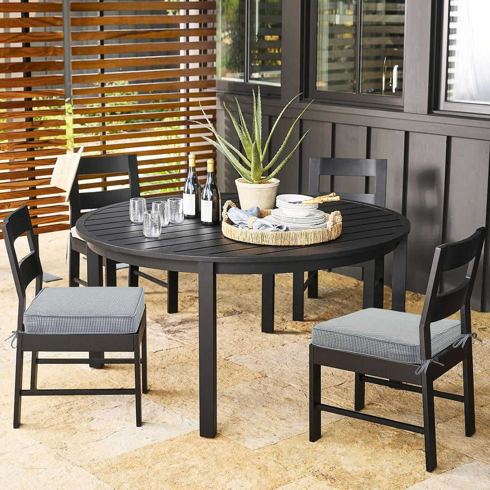 Outdoor Square Corner Seat Cushion, 19"x19"x3", Set of 4, Non ...