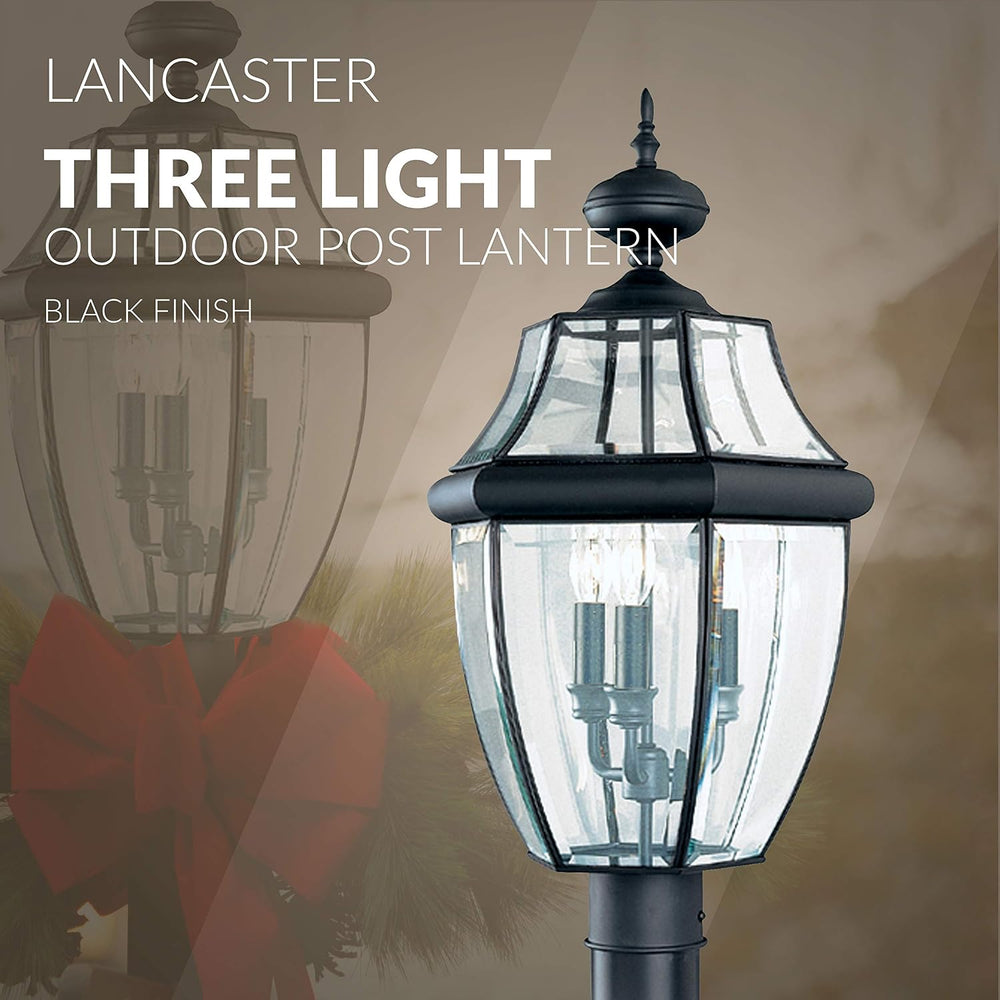 Sea Gull Lighting 8239-12 Lancaster Outdoor Post Lantern Outside Fixture, 24&...