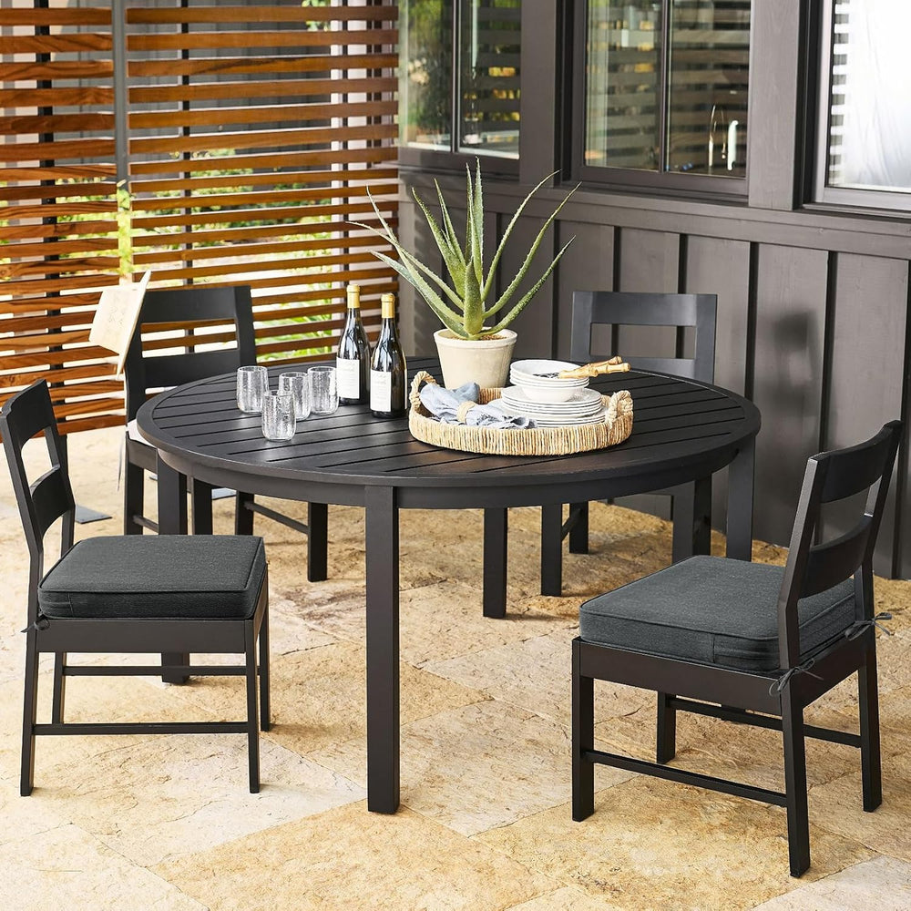 Outdoor Square Corner Seat Cushion, 18.5"x16"x3", Set of 4, No...