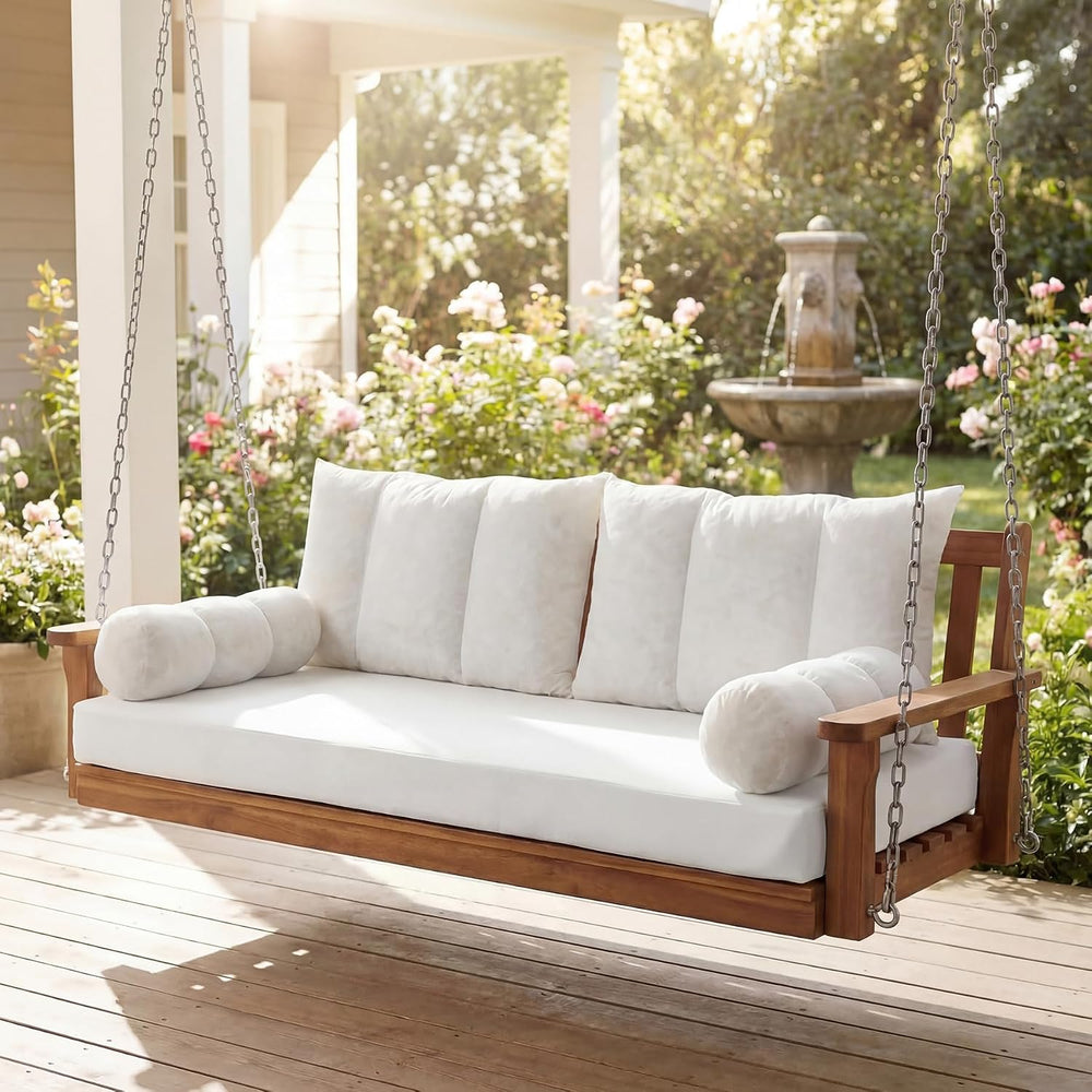 Twin Size Pillow & Bolster Cushion Shredded Foam Filled Daybed Cushions R...