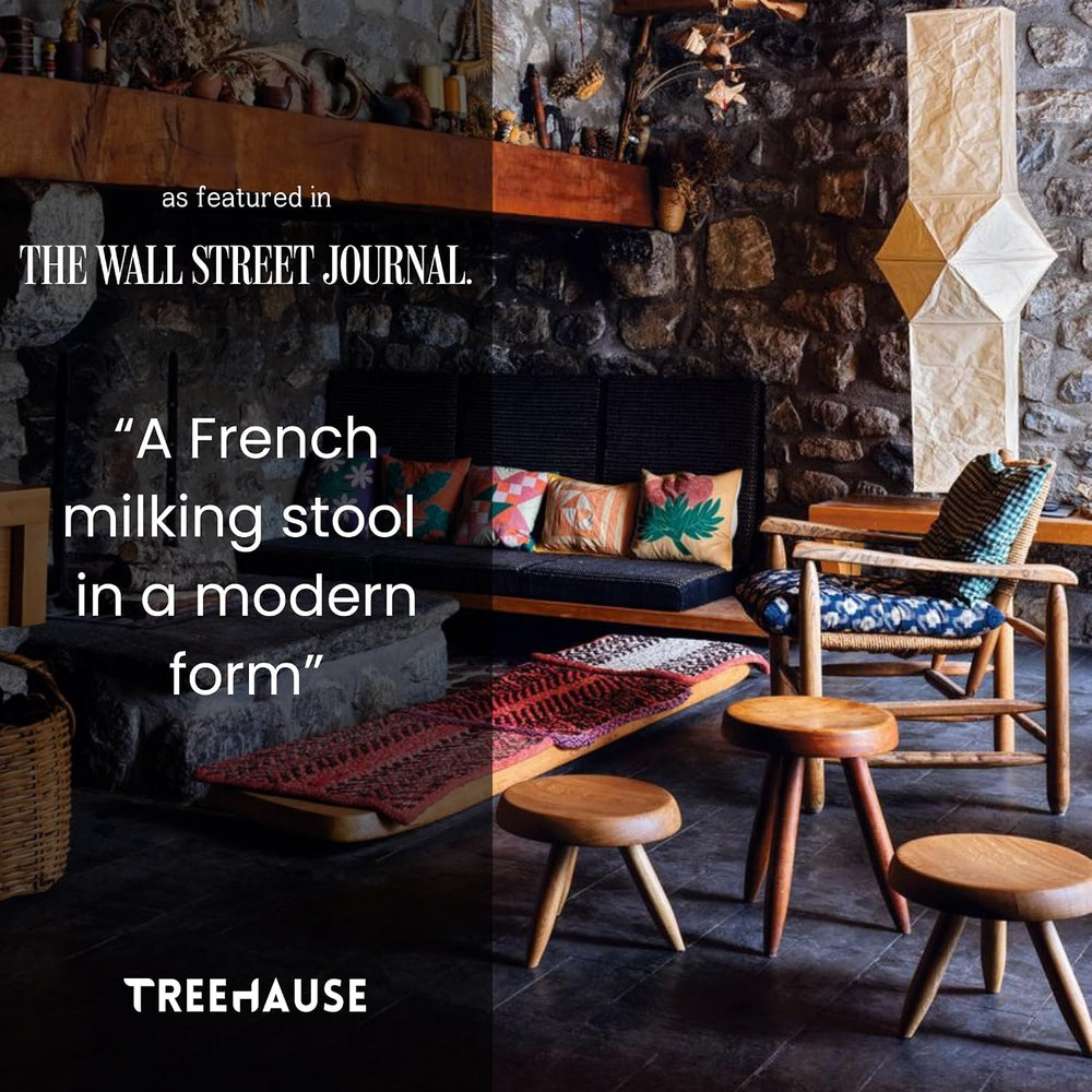 Berger Teak Milking Stool - Versatile Sitting Stool, Small Side Table, Outdoo...