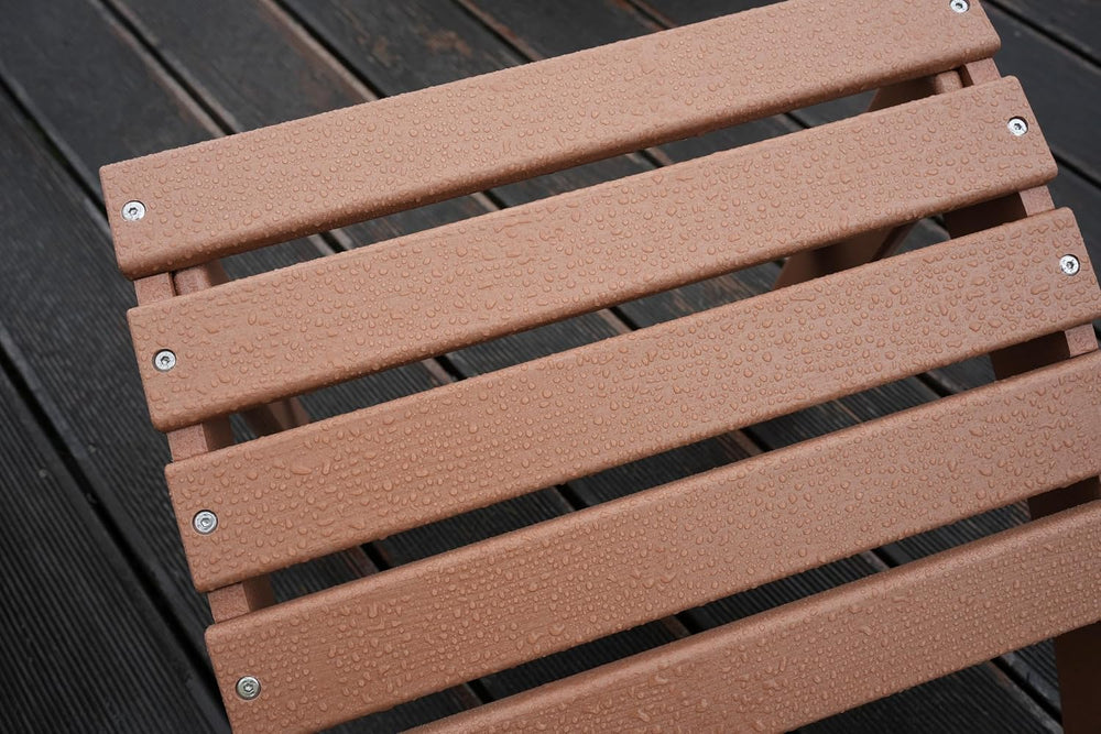 nevilywood HDPE Folding Ottoman, Adirondack Chair Footrest, Coffee