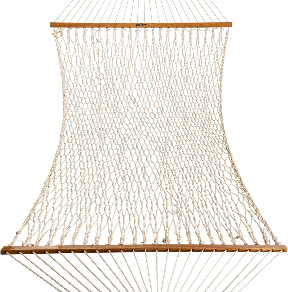 Original Pawleys Island Deluxe Oatmeal DuraCord Rope Hammock – 13 ft. x 60 in...