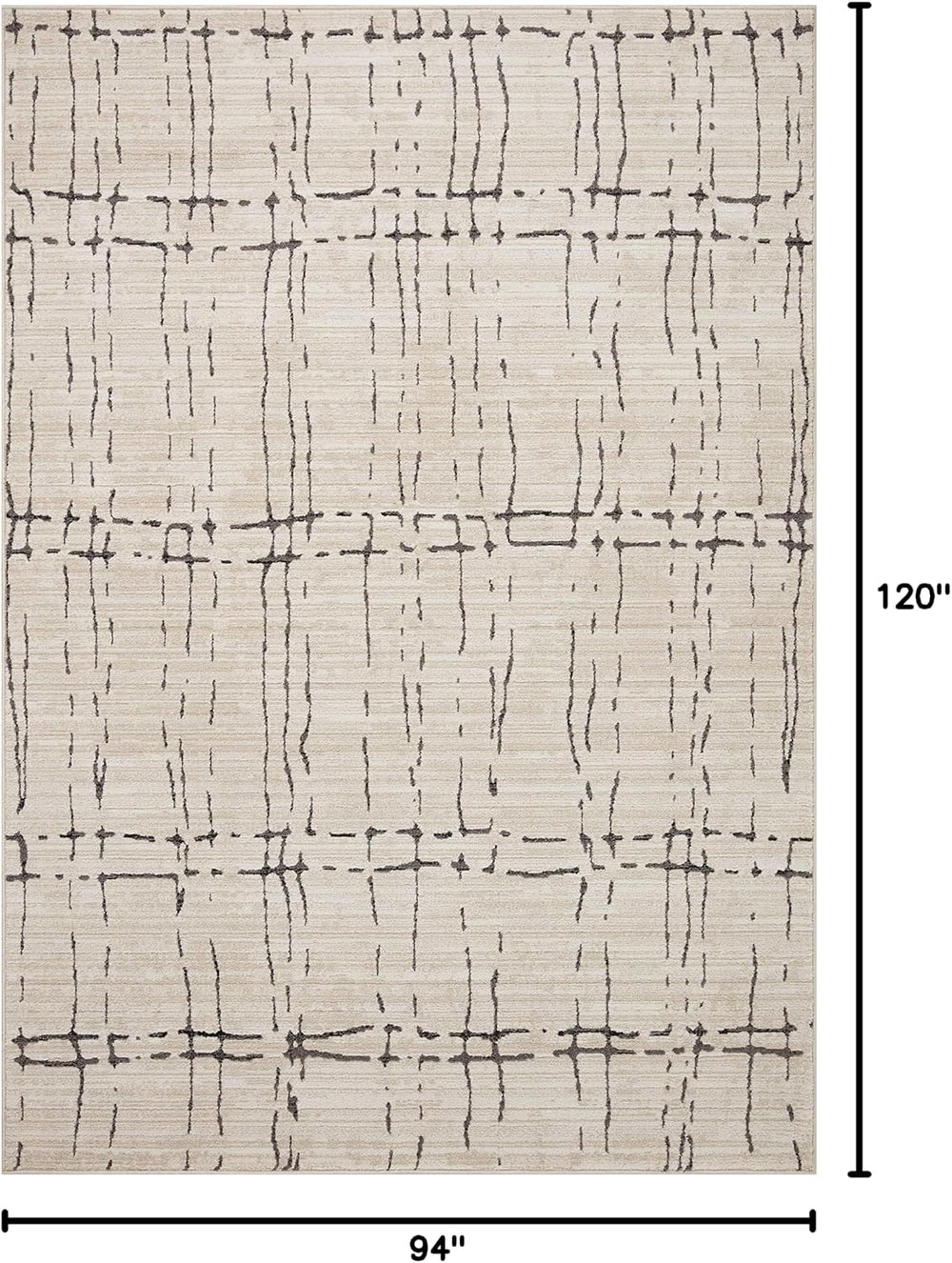 Loloi Darby Sand/Dk. Grey 7'-10" x 10' Area Rug