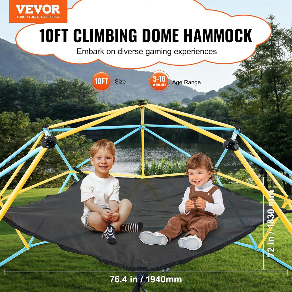VEVOR Climbing Hammock for 10ft Dome, Load-Bearing 350 Pounds, Pentagon Jungl...