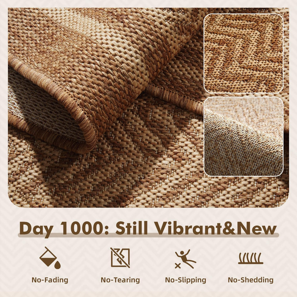 MontVoo-2x6 ft Indoor Outdoor Runner Rugs for Entryway Porch Hallway Kitchen ...