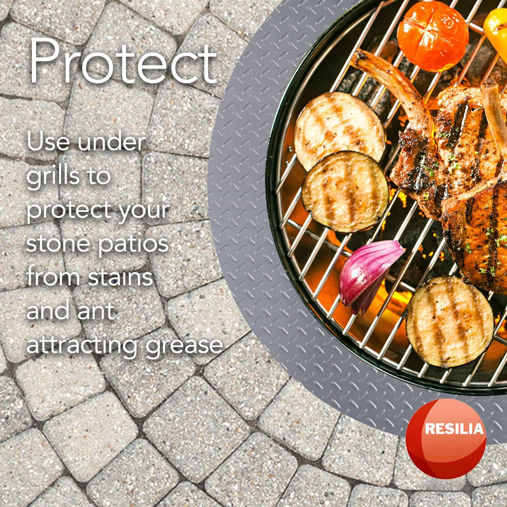 RESILIA Christmas Tree Mat - Heavy-Duty Floor Protector, Waterproof & Sta...